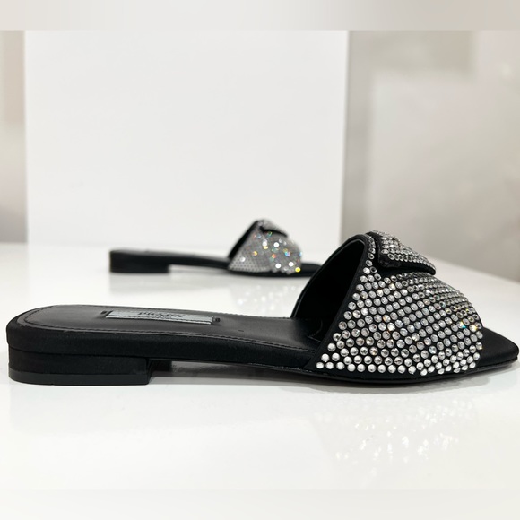 PRADA Crystal-Embellished Slides EU:36 - Picture 5 of 11